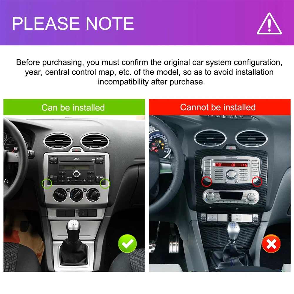 for Ford Mondeo S-max Focus C-MAX Galaxy Fiesta Transit Fusion Connect Kuga Navigation GPS Carplay Stereo Android