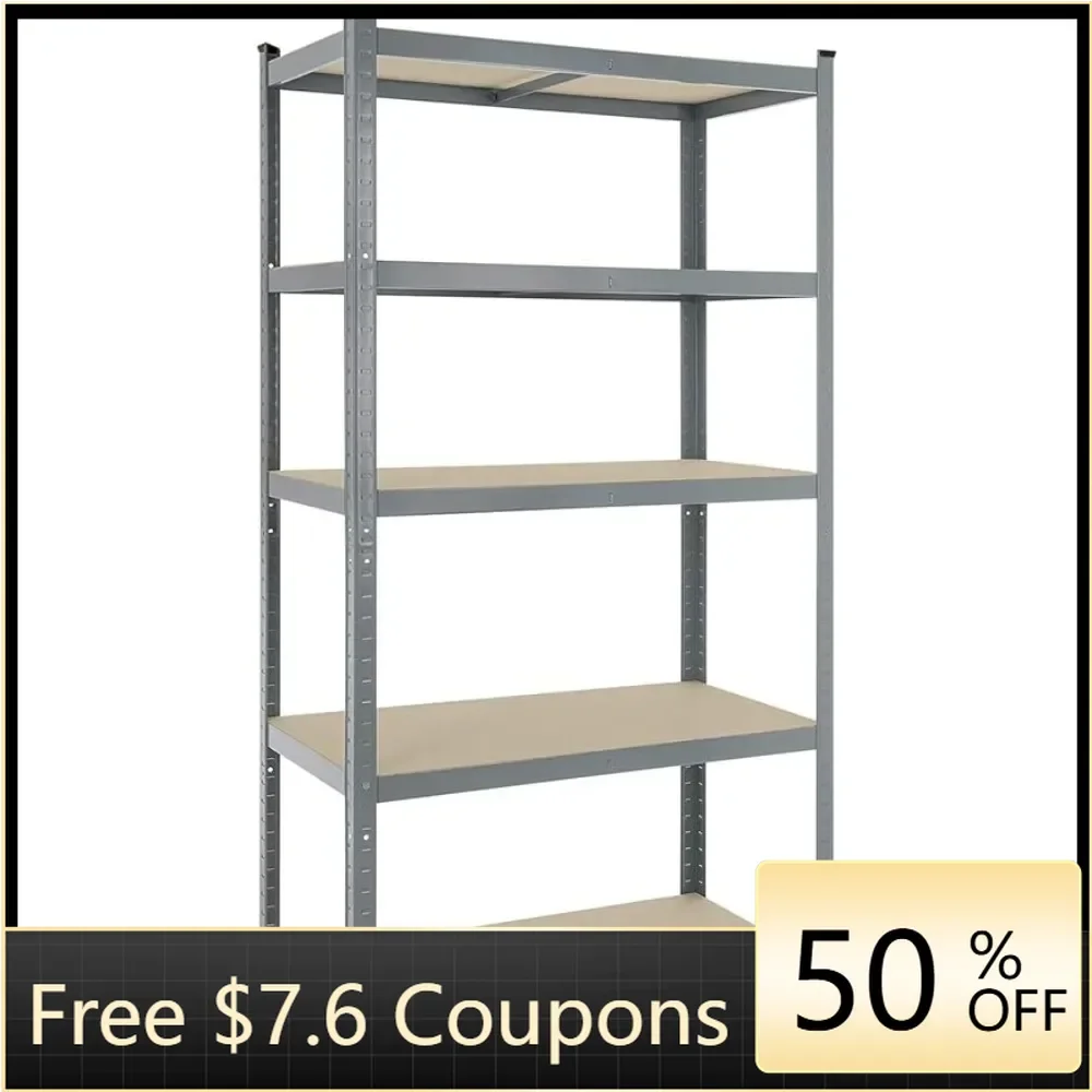 72 X 36 X 18 Inches Shelf Adjustable Shelving Unit Kitchen Accessories 5-Tier Storage Shelves Load 2920 Lb Freight Free