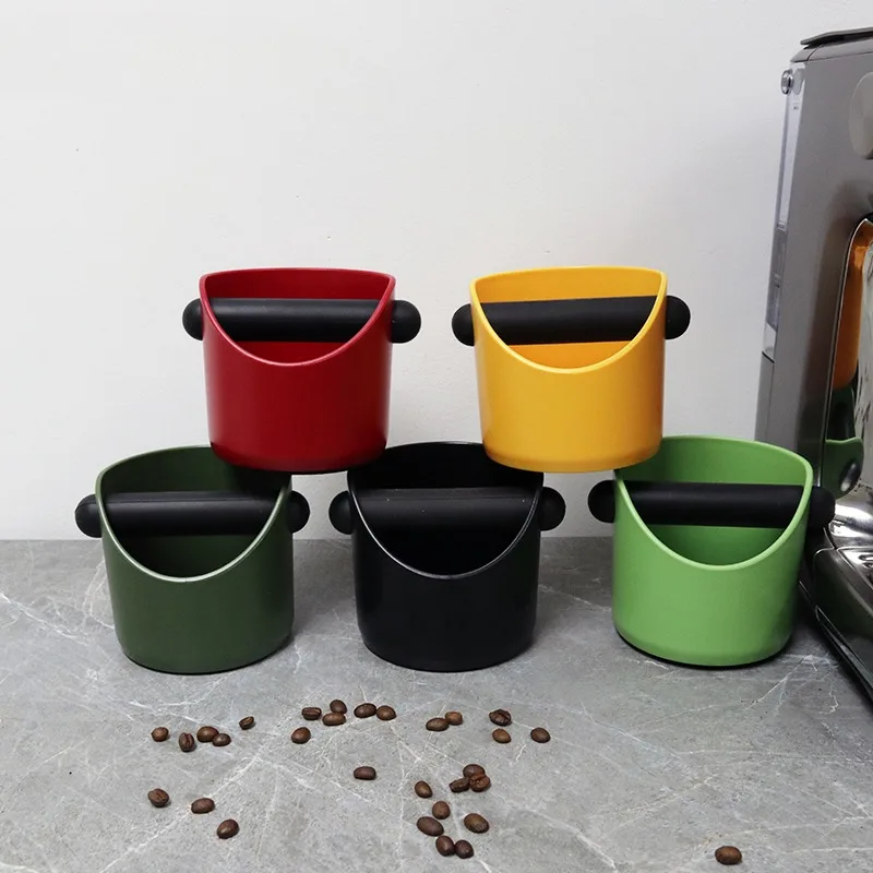 Semi-automatic Coffee Machine Mini Powder Bucket Knock-out Box Thickened Plastic Household Coffee Round Powder Bucket Storage