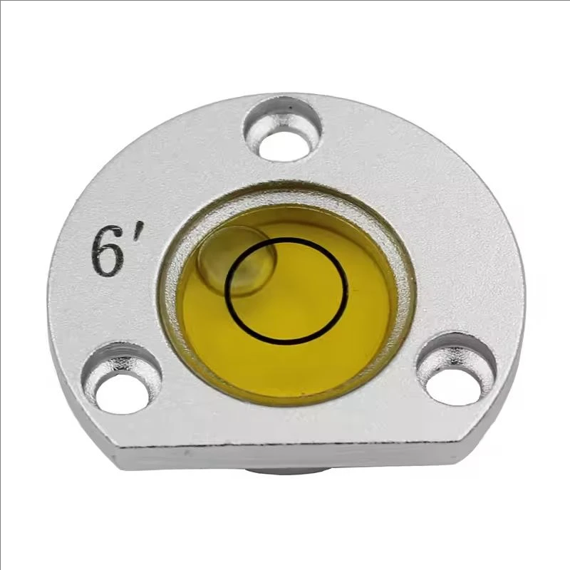 1 pz dimensione 28.5*8mm lega di metallo semicerchio livella a bolla indicatore di perline liquide per stazione totale LEI-CA con fori di montaggio