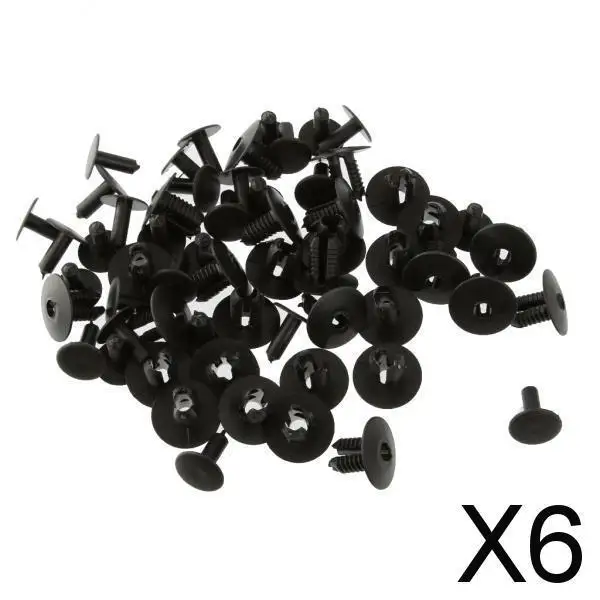 3-6pack Car Body Plastic Push Pin Rivet Fasteners Trim Moulding Clip Assortment