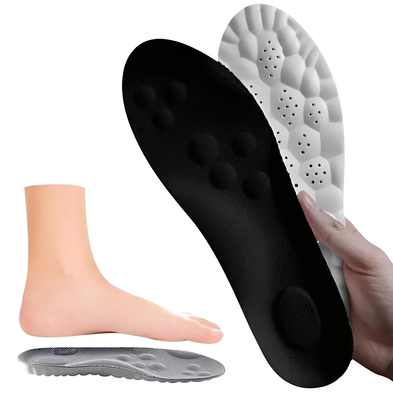 اللاتكس الرياضة النعال لينة عالية المرونة منصات الأحذية تنفس تشغيل سلة الحذاء وحيد قوس دعم العظام إدراج للجنسين #2