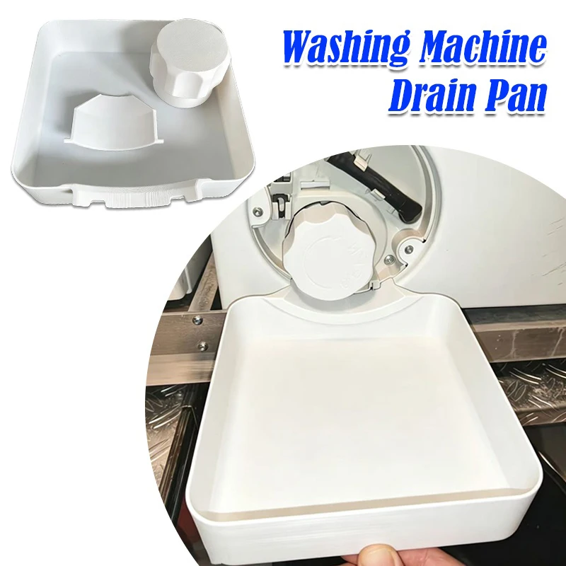 Washing Machine Drain Tray Leakproof Water Catcher Tray Front Filter Drawer Thickened And Raised Drum Waterproof Drain Tray