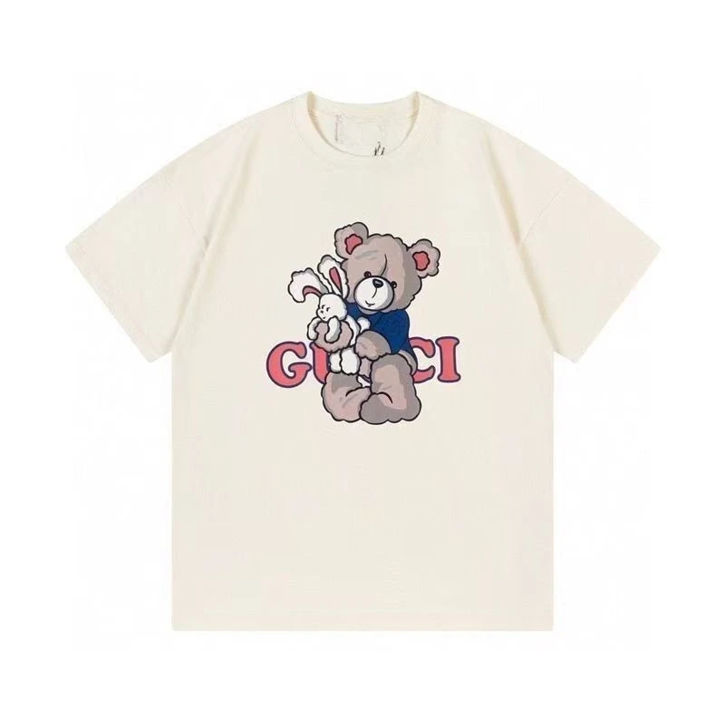 

Summer Letter Print Men's and Women's New Pure Cotton Co-branded Loose Round-neck Short-sleeved Versatile Casual Top T-shirt