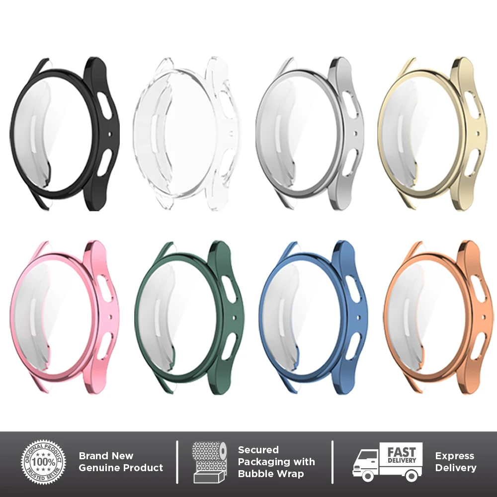 Funda de silicona TPU para Samsung Galaxy Watch 7, 40mm, 44mm, Protector de pantalla de cubierta completa, parachoques para Galaxy Watch 7 44 40mm