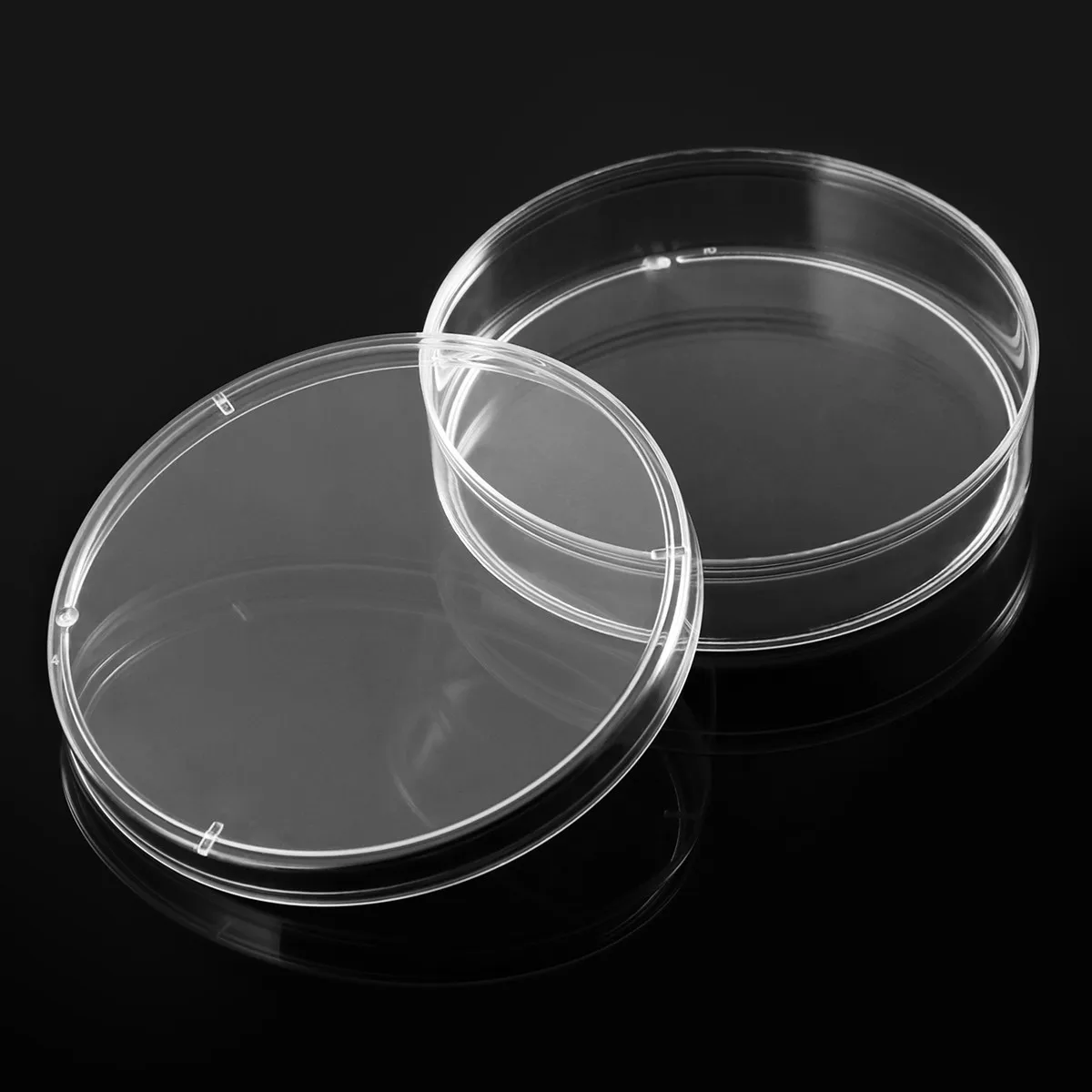 

10Pcs 70Mm Break Resistant Sterilized Plastic Petri Dish Ergonomic Lightweight with Lid Bacterial Culture Dish Lab Essential