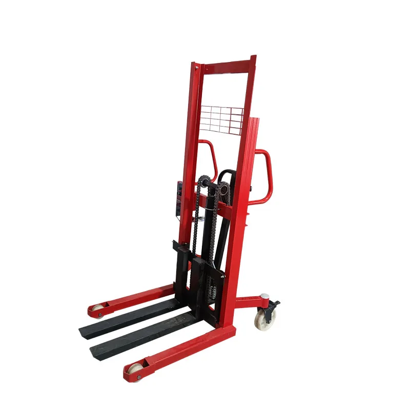 Manual Pallet Stacker Hydraulic Lift Forklift 0.5T 1T 2T Manual Hydraulic Stacker Forklift Loading and Unloading Forklift