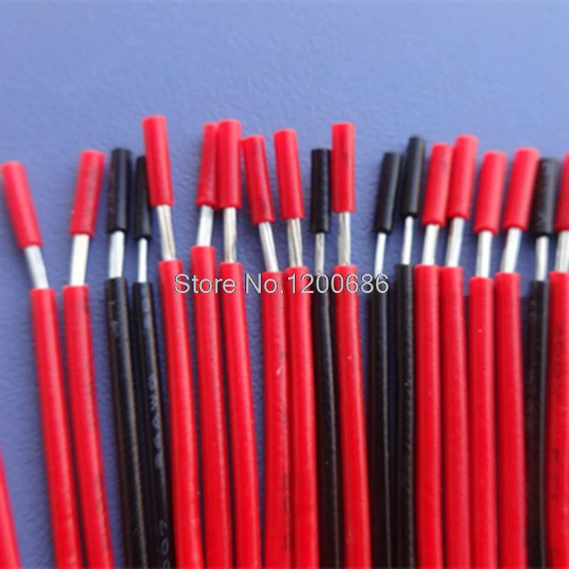 40CM 5 mm half strip UL 1007 18AWG  20piece/lot super flexible 34/0.14TS 18AWG PVC insulated Wire Electric cable LED cable