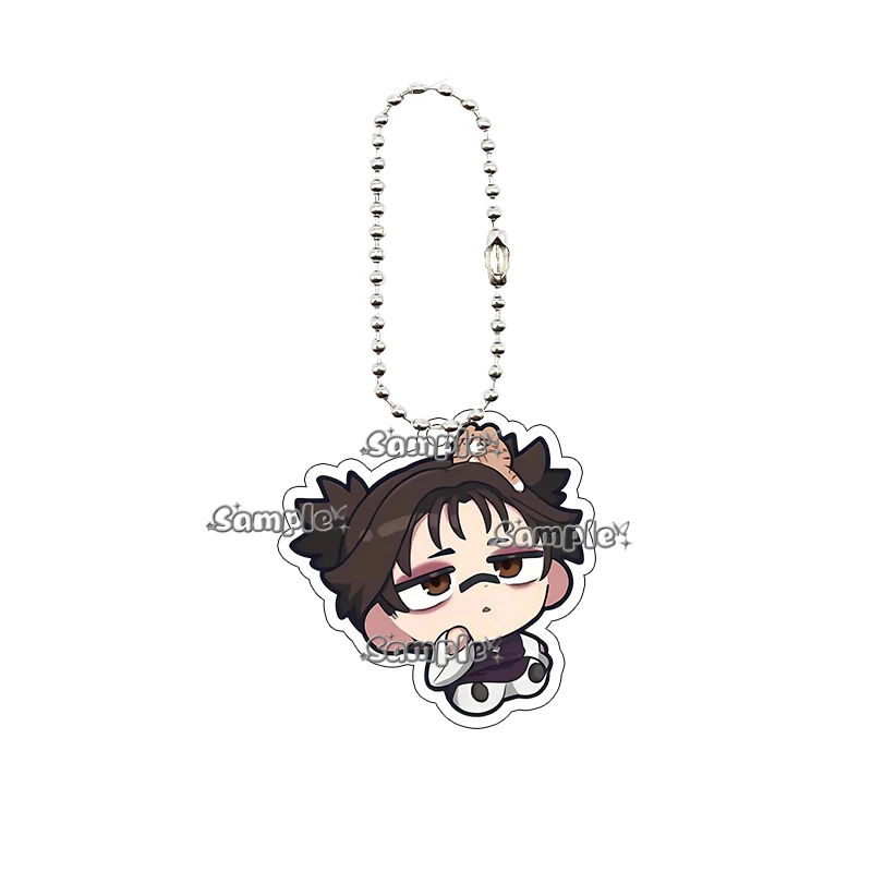 Anime Jujutsu Kaisen Q-Version Cartoon Acryl Schlüsselanhänger Yuta Okkotsu Yuji Itadori Choso Charakter Rucksack-Anhänger Schlüsselring Geschenk – Detail 3