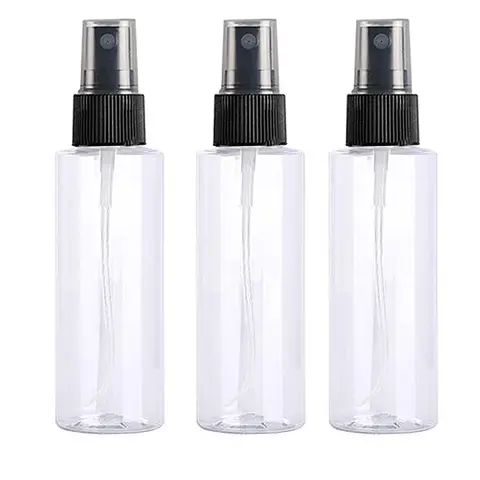 30pcs 50ml 250ml Plastic Transparent Mist Spray Bottle with Black Sprayer Empty Clear Perfume Spray Bottle Mist for Hair