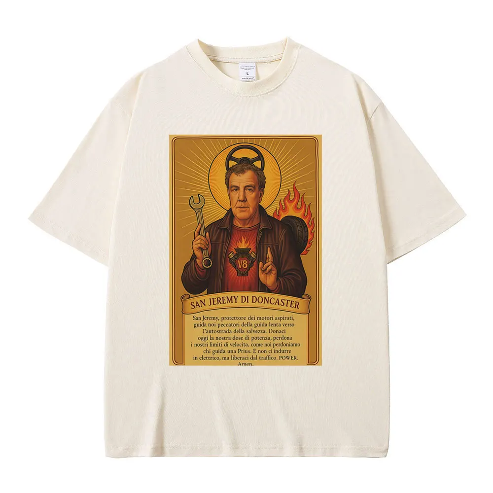 Jeremy Clarkson T Shirt San Jeremy Di Doncaster Gear Funny Meme T-shirts Men Women Casual Cotton Oversized Short Sleeve T-shirt
