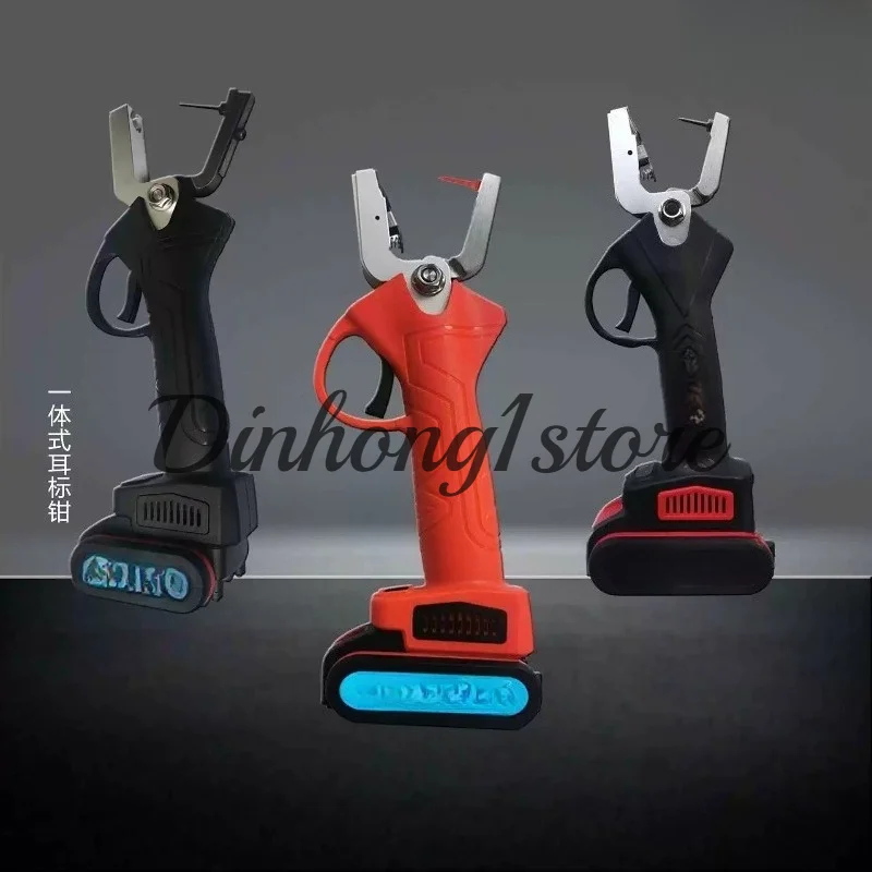 Automatic Rebound Animal Ear Tag Pliers Livestock Ear Tagger Electric Ear Tag Applicator for Cattle Sheep