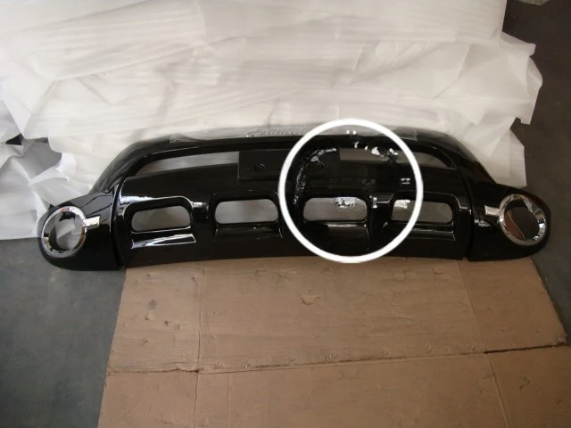 FOR 2006-2009 Hyundai Santa Fe High Quality Plastic ABS Chrome Front+Rear Bumper Cover Trim