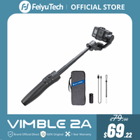 FeiyuTech Vimble 2A 3 Axis Gimbal Portable Stabilizer for GoPro Hero 8/7/6/5 Action Camera for Bike / Helmet / Car Assembly