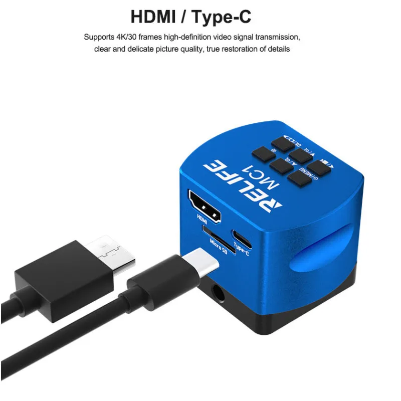 RELIFE MC1 4K HD Microscope Camera Suit for Various Microscope 4K Dynamic Image Quality 60 Million Pixel Image Camera