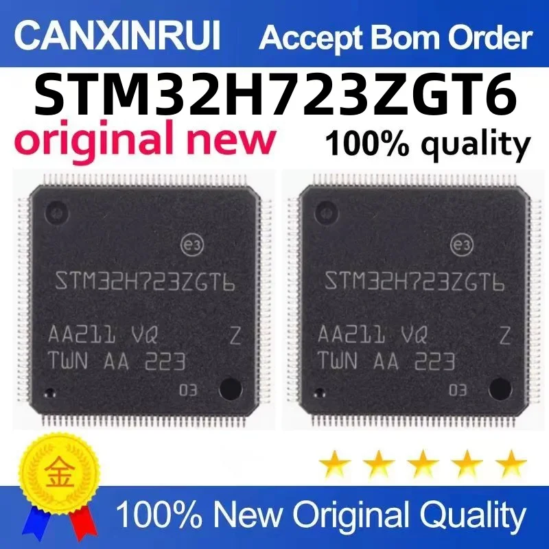 Original STM32H723ZGT6 LQFP-144 ARM Cortex-M7 32-bit microcontroller