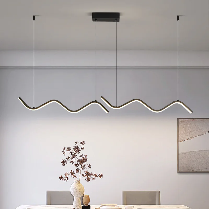 

Pendant Light LED 90cm Long Strip Hanging Lamp Dining Chandelier Home Appliances for Kitchen Home Decoration Modern Lighting