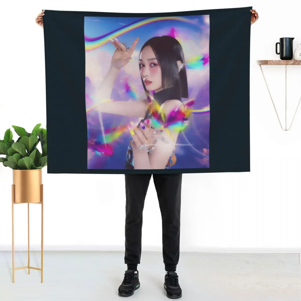 

XG XG XG JURIN - SHOOTING STAR 1 Sticker Throw Blanket Cozy Napping Blanket Gift for Mom Dad