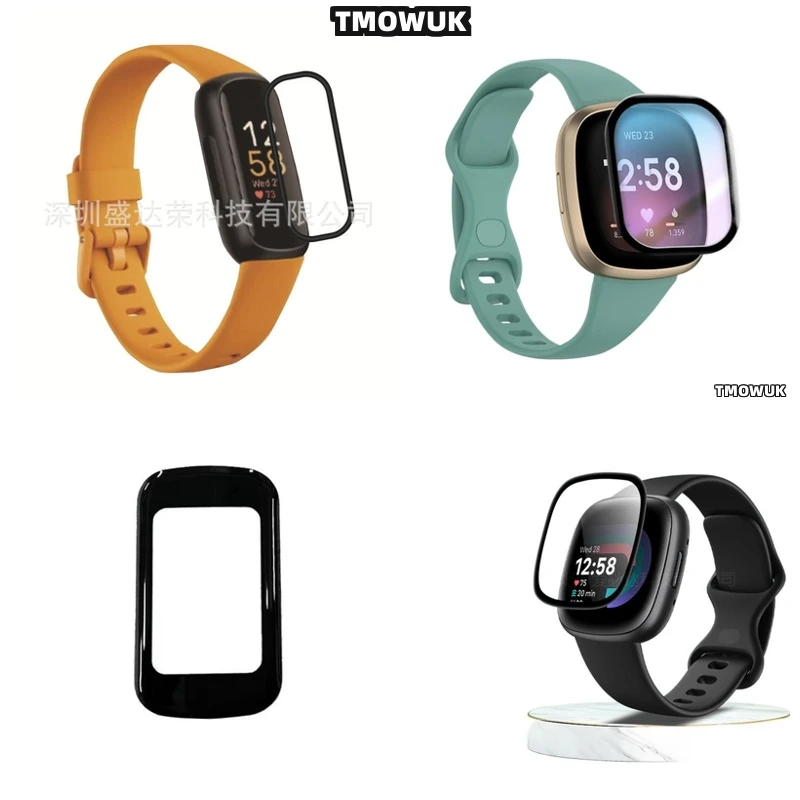 

For Fitbit Sense 2 Versa3 2 4 Inspire 3 Charge 6 5 Screen Film Anti - Scratch Full Cover 3D Curved Soft Flexible