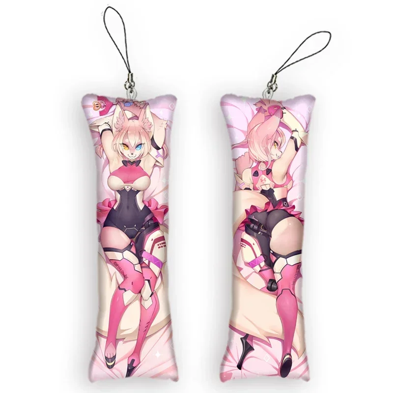 

Original Design Konpeito Dakimakura Mini Anime Keychain Pendant Double-Sided Print Ornament Small Pillow Key Chain