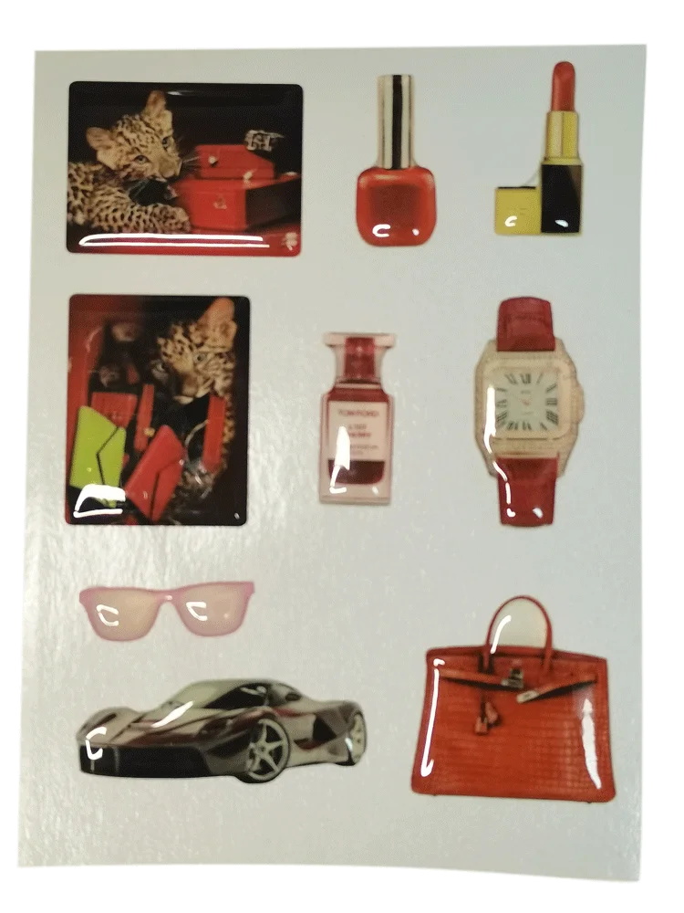 Fashion 3D Silicone Stickers for Phone DIY Luxury Decal