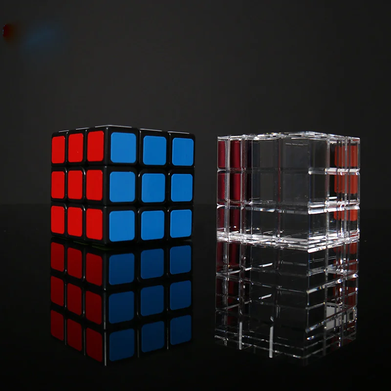 Shinlim Magic Cube to Transparent Cube or Candy or other any Small Things Mentalism Magic Street Illusion Magic Tricks Props