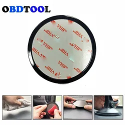 80mm Glue Sticker Circle Base Suction Cup Auxiliary Pad Navigation GPS Driving Recorder Mobile Phone DVR Camera Bracket Fix Tool