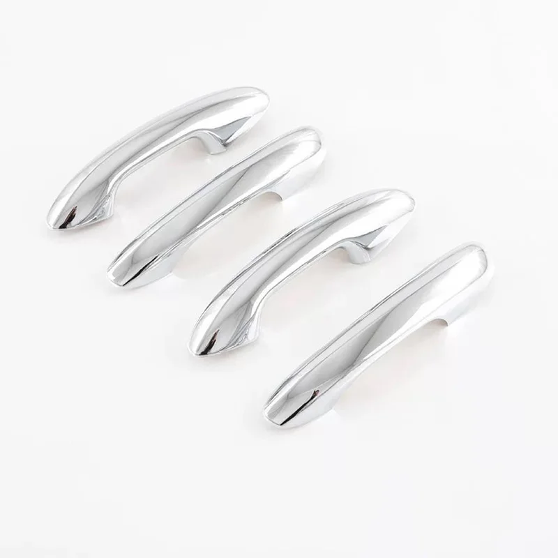 

For Mercedes Benz C-class 2022 External 4pcs ABS Silver Chrome Exterior Door Handle Cover Trim Sticker Pull Door Bowl Accessorie