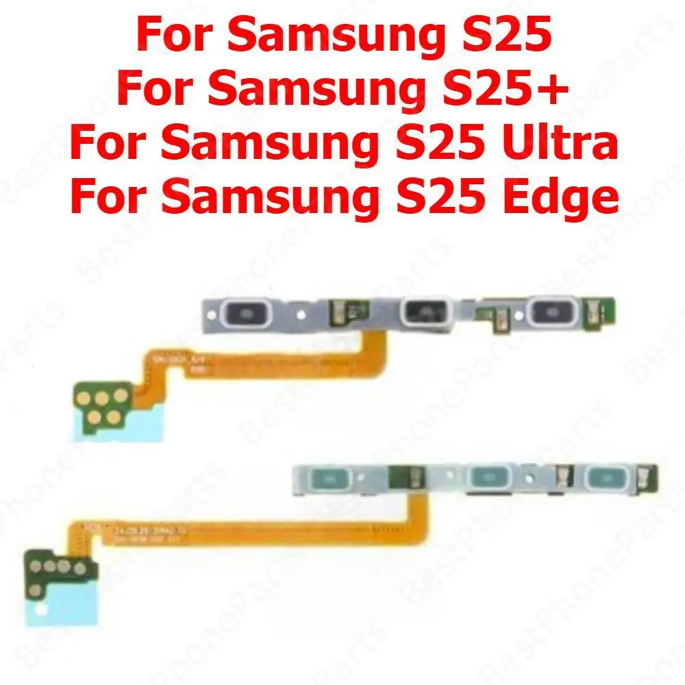 Power On Off Volume Flex Cable For Samsung Galaxy S25 Ultra S25+ Plus S25 Edge Switch Side Button Mute Key Mobile Phone Parts