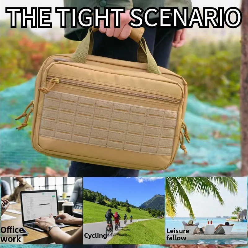 アウトドアスポーツ収納用クロスボディタクティカルブレストバッグ、レーザーカットポリエステル製タクティカルキット