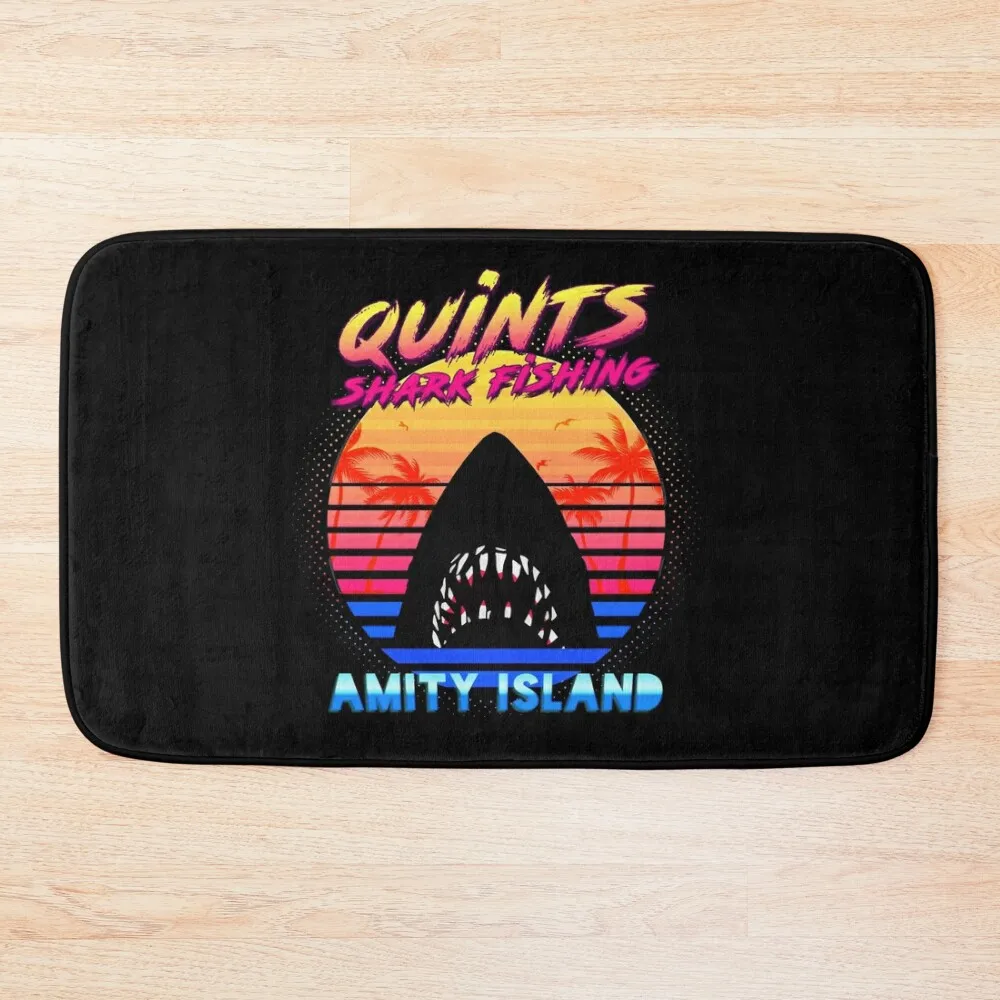 

Quints Shark Fishing Amity Island. Bath Mat Kitchens Waterproof Bathroom Rugs Mat