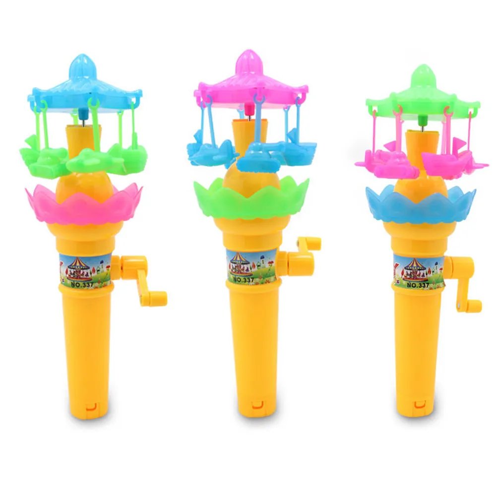 

1Pcs Glowing Swing Umbrella Kids Educational Development Handle Rotary Lighting Rotating Safe Fluorescent Material Gift