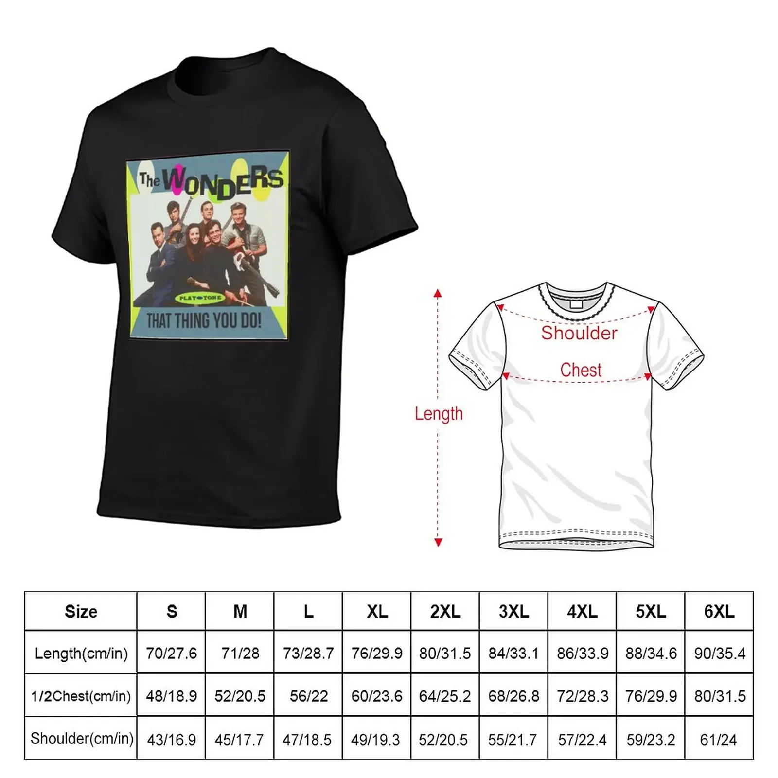 The Wonders Album Art T-Shirt Short sleeve tee anime clothes cute tops plus size tops mens big and tall t shirts