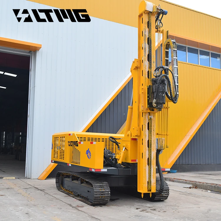 hot sale hydraulic solar drilling rig machine 6m 7m pile driver price