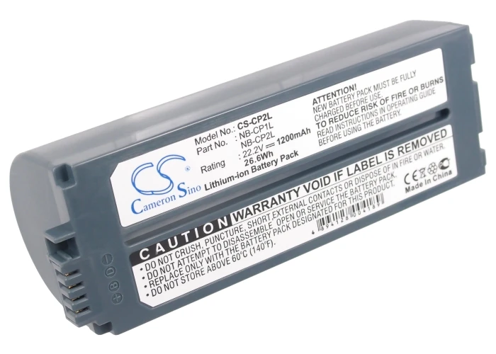 100% NEW 22.2V 1200mAh/2000mAh Replacement Printer Battery CP-2L NB-CP1L NB-CP2L for Canon Selphy CP-1300 CP-200 CP-820 CP-1000