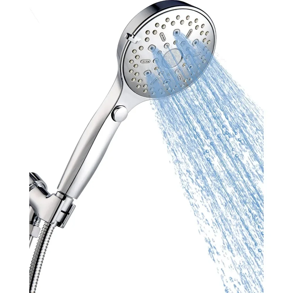 

21-Mode Dual Shower Combo: 8'' Rainfall + 10-Mode Handheld, Built-in Power Wash, Upgraded 2-in-1 System