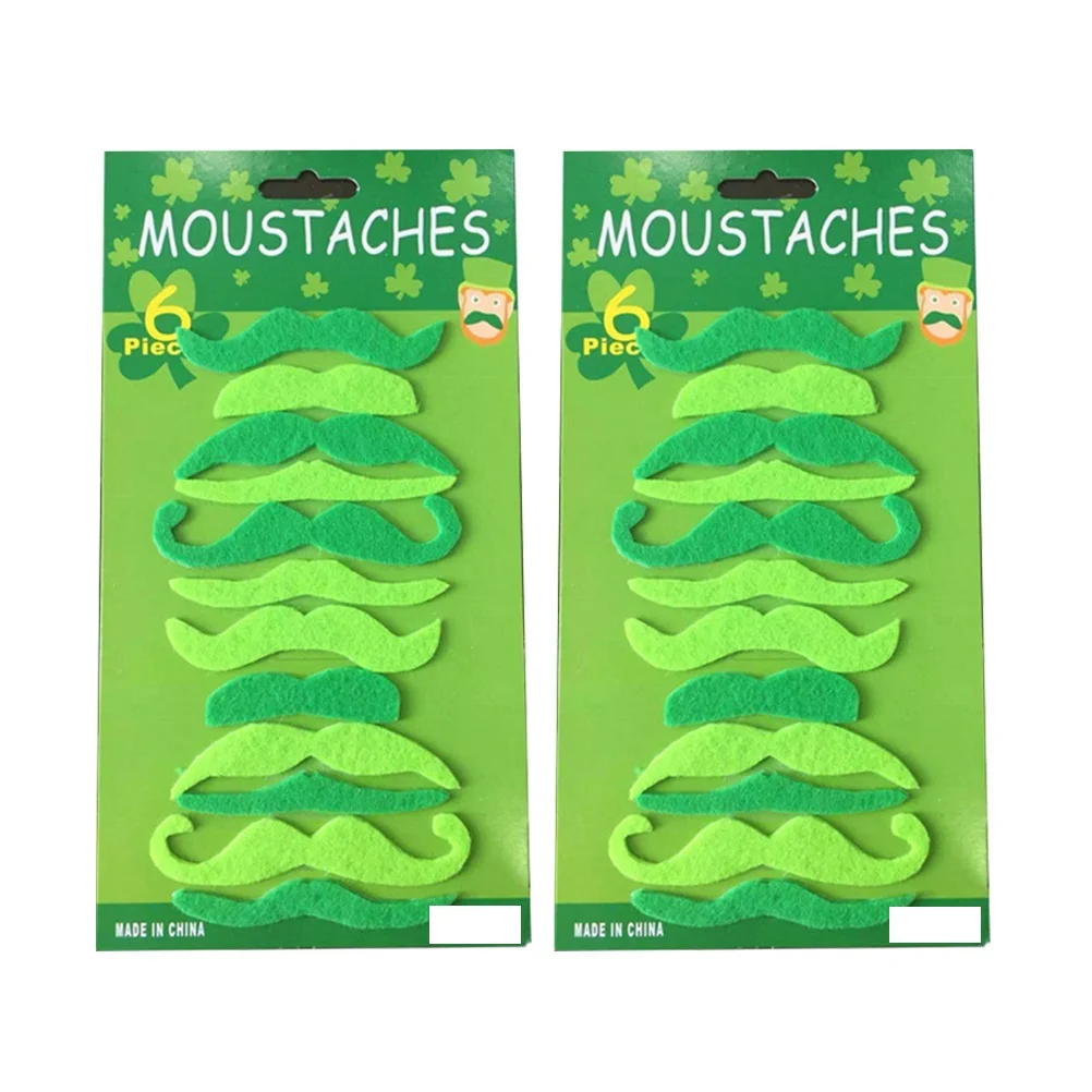 

24 шт. 1 комплект, забавные усы, набор декора для дня Святого Патрика, реквизит для фотосессии, аксессуары для бороды, декоративный костюм для косплея, вечерние
