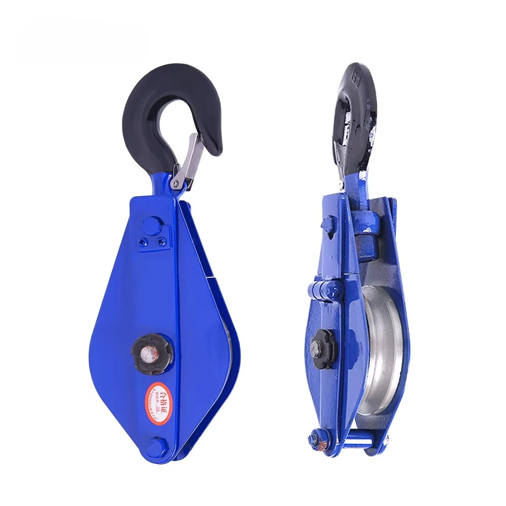 Rope Lifting Block Crane Hook Pulley for Mining Multi-Specification Labor-Saving Wire