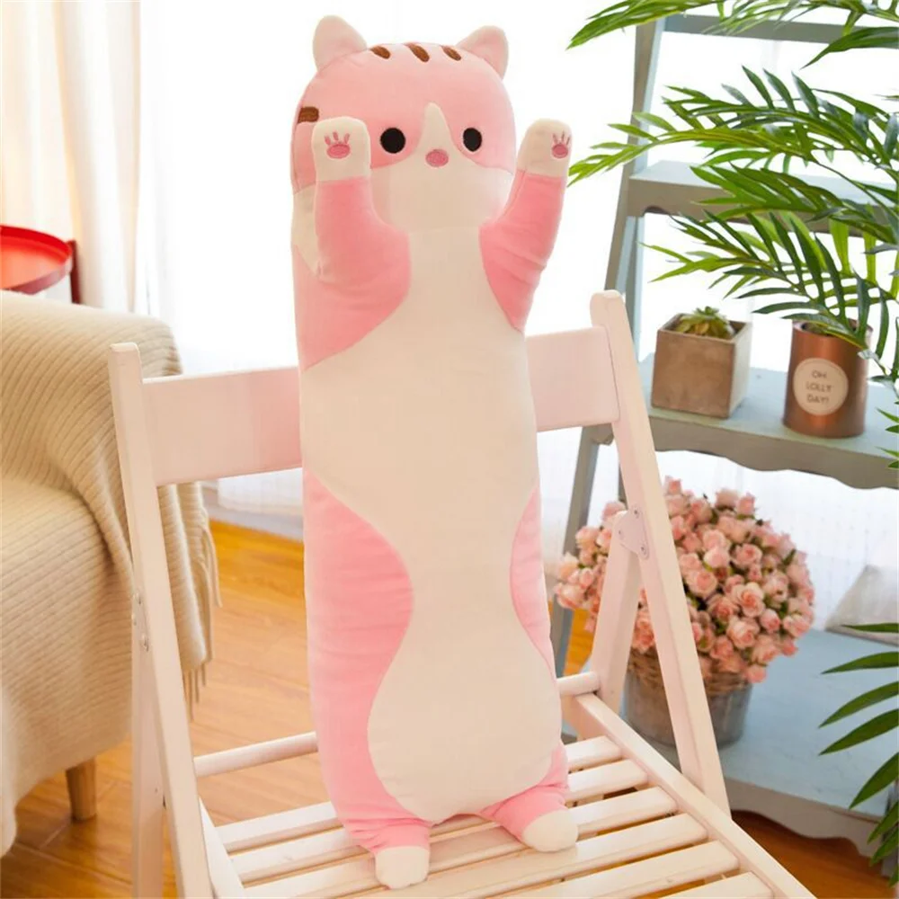 Long Strip Clip Legs Cat 50/70cm Doll Pillow Girls Sleep Plush Lazy Toy Doll Cuddle Sleep With Sleeping Dolls