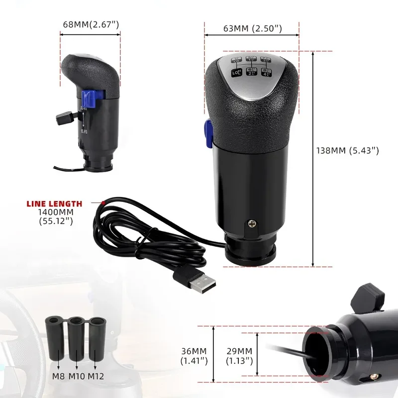 for Logitech G29 G27 Racing Game Emulator Shifter Gear Head Handball Variable Speed Rocker