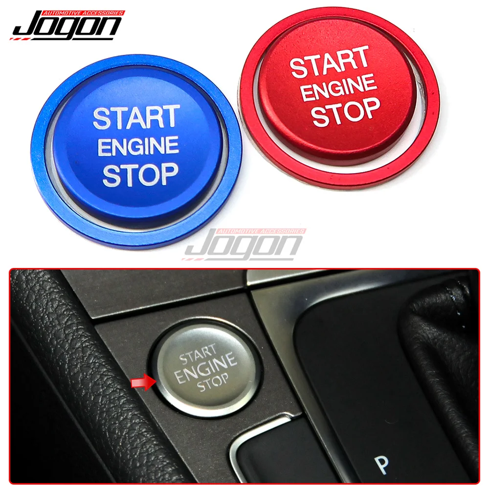 Car Ignition Engine Push Start Stop Button Switch Cover Sticker for Volkswagen VW Golf 7 GTI R Jetta CC Arteon Accessories