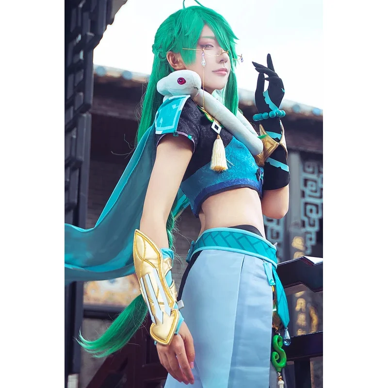 Bai Zhu Cosplay Genshin Impact disfraz zapatos Baizhu disfraces de Halloween para hombres adultos traje hh:5