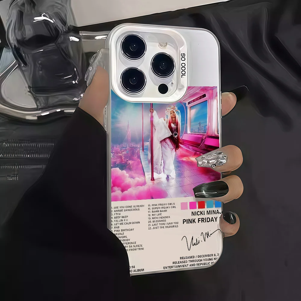 Custodia per telefono Cantante per Samsung A07 A17 A06 S25 S24 S23 Ultra FE Plus Custodia protettiva a colori Nicki Minaj IMD