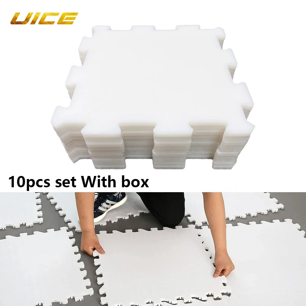 Ice Hockey Shooting Pad 10pcs Spliceable Hockey Training Board Roller Skating Ball Practice Ice Floor Shooting Mat Hockey Board