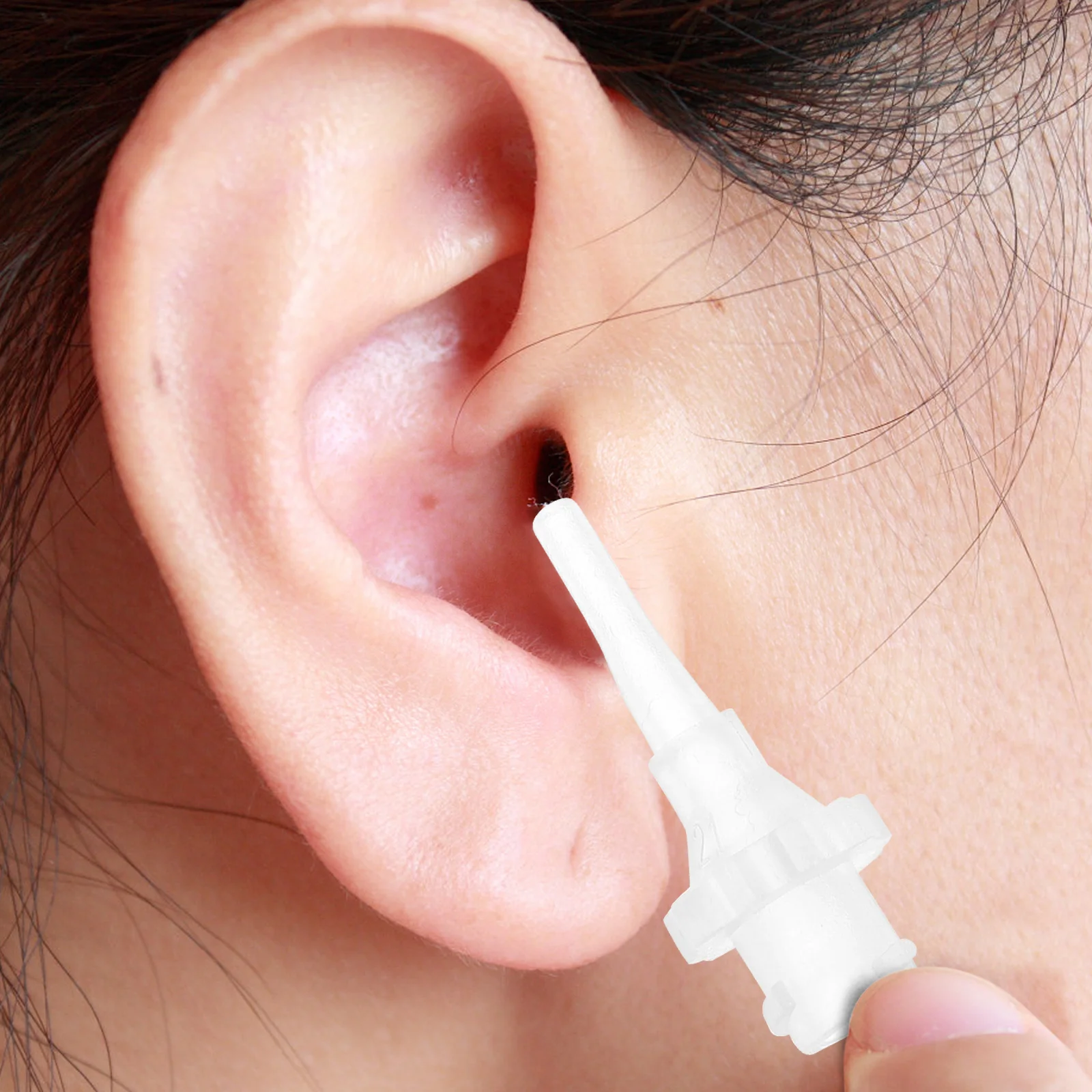 

10Pcs Ear Washer Replacement Disposable Tips PVC Material Safe Strong Connection Ear Wax Cleaning Disposable Tubes