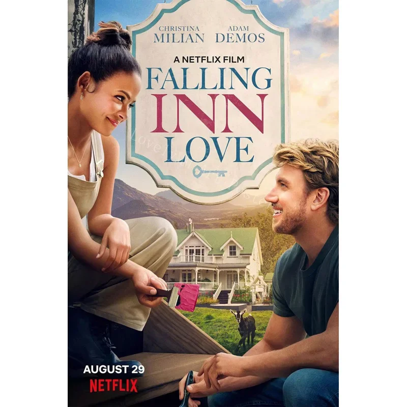 D1025 Falling Inn Love Movie classic Silk Fabric Poster Art Decor Indoor Painting Gift
