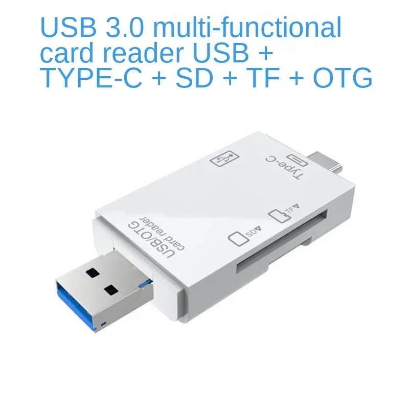 TF SD قارئ بطاقات بطاقة الذاكرة المحمولة USB 2.0 نوع C محول قارئ بطاقات متعدد الوظائف ل مايكرو SD TF فتحة مزدوجة فلاش #5