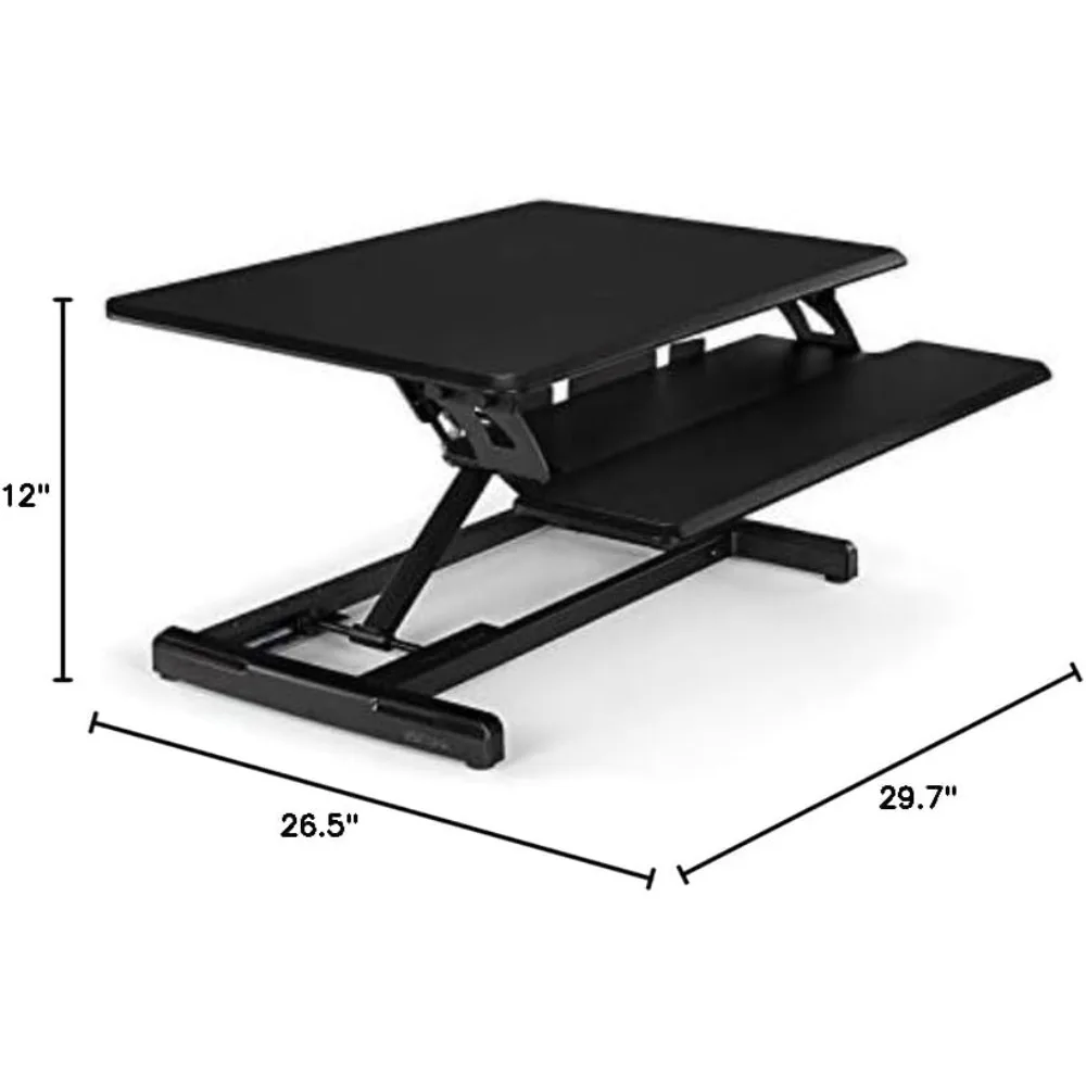Uplift Desk - Convertidor de escritorio de pie Lady Bird (negro)
