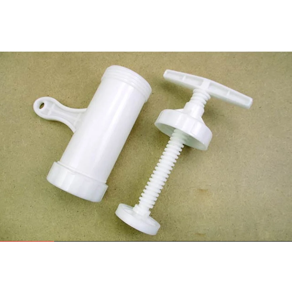 

7pcs Press For Home Kitchen Press Tool With Maker For Home Noodle Machine 7 Molds White Household Noodle Maker