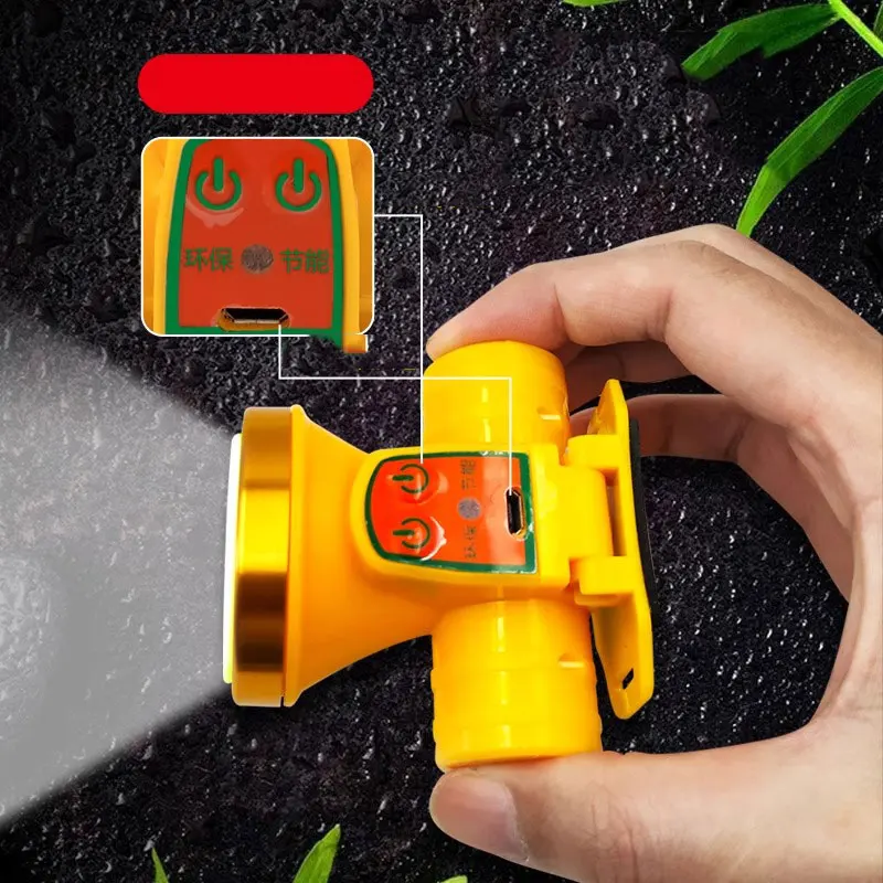 Rechargeable LED Headlamp Flashlight - High Brightness, Adjustable, Waterproof, for Fishing, Camping, Hiking, Outdoor Adventures